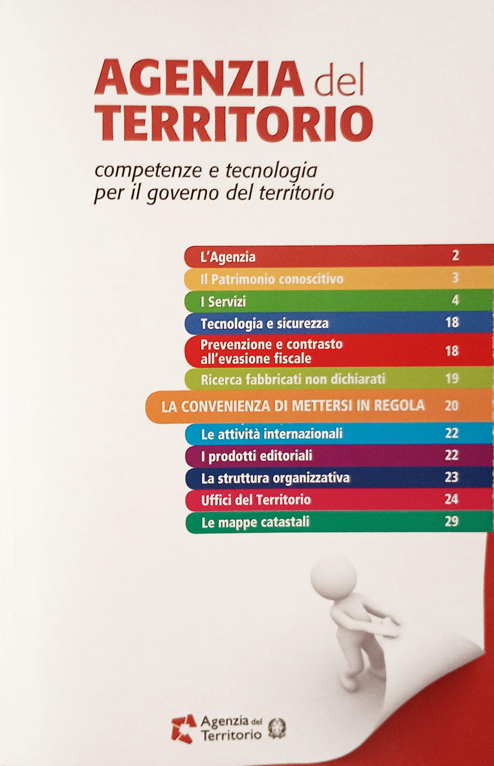 L'inserto Agenzia del Territorio allegato al centro del fascicolo