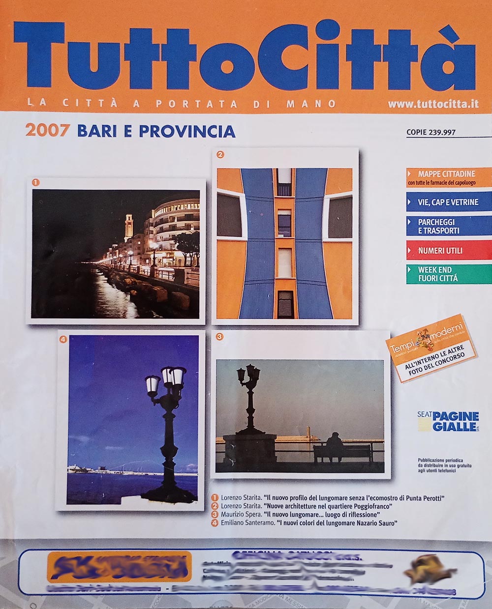 Copertina del fascicolo Bari 2007