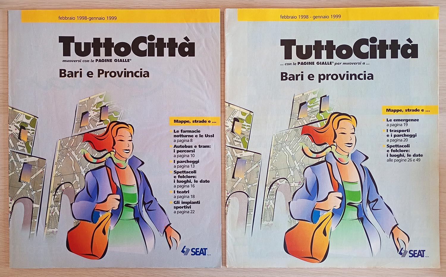 I due fascicoli affiancati: a sinistra quello fuori serie, a destra quello regolare