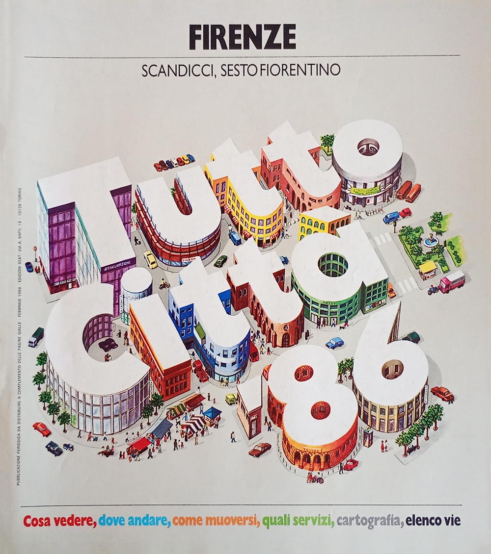 Quadro d'unione delle tavole topografiche di Firenze dopo la riforma, fascicolo del 1986