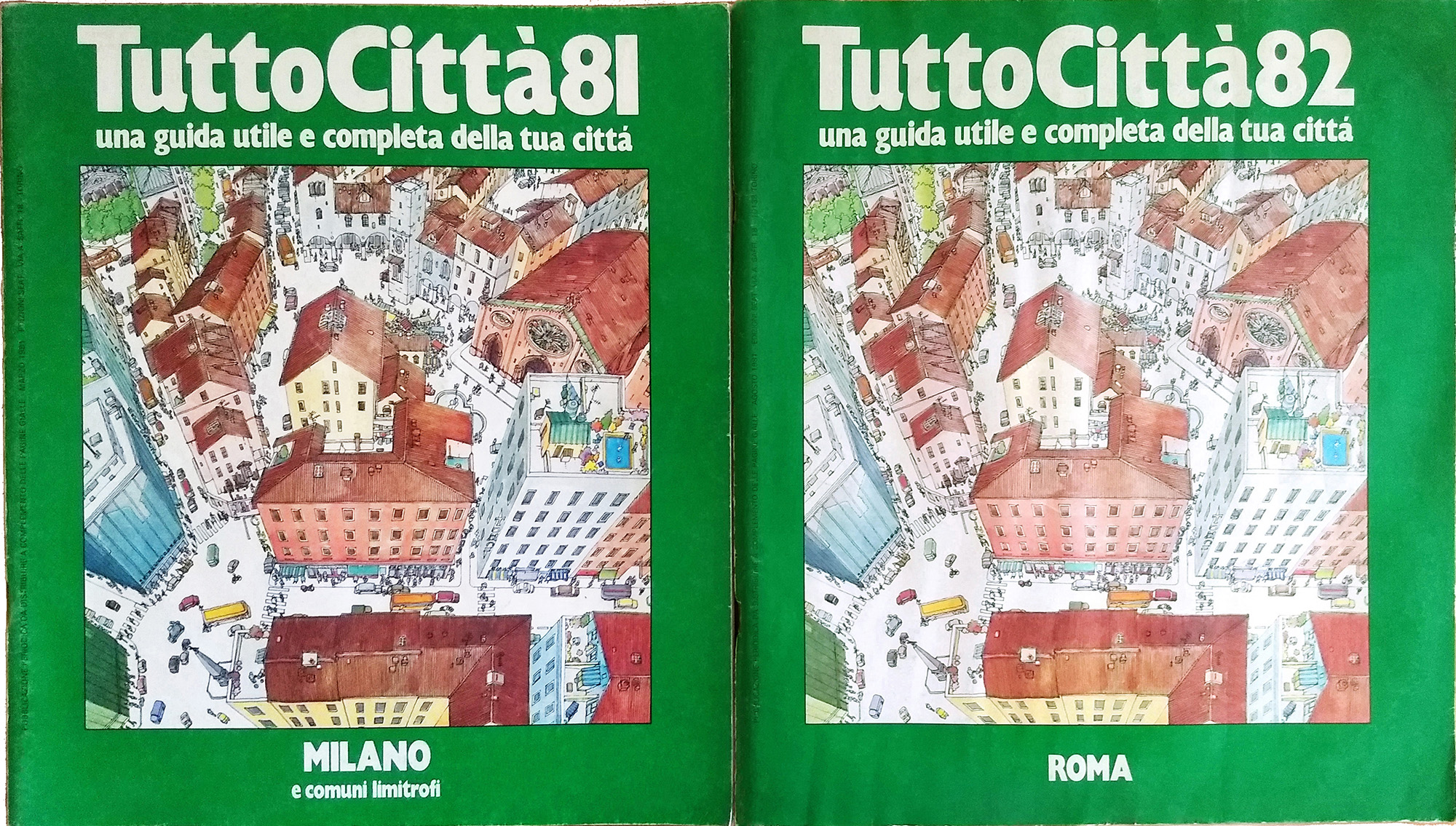 Copertine dei fascicoli di Milano e di Roma dell'annata 81/82
