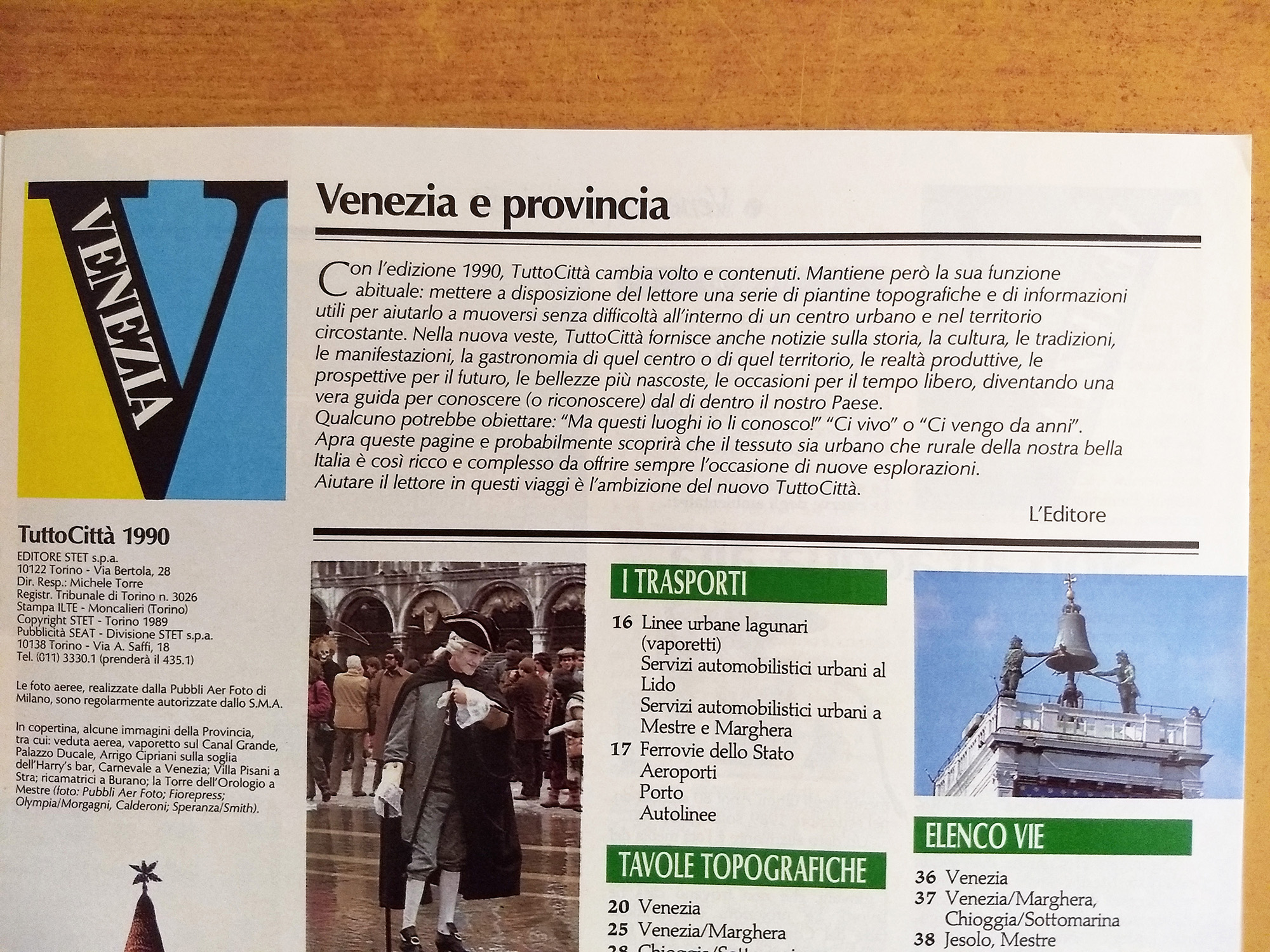 Nota dell'editore sulla riforma editoriale, fine annata 1989/90
