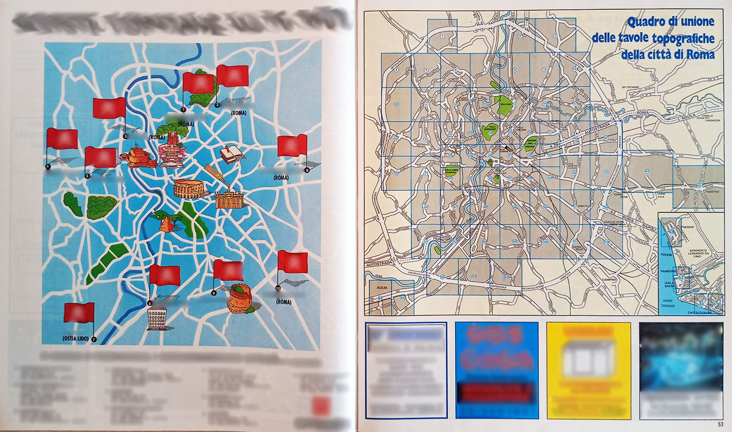 Quadro d'unione delle tavole, Roma 94