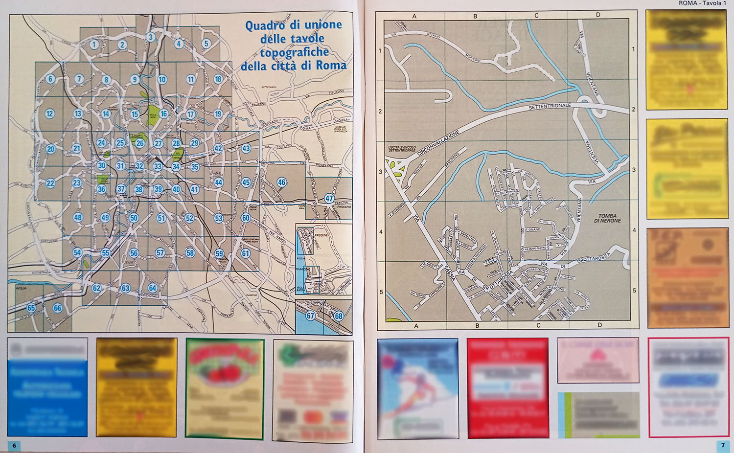 Quadro d'unione delle tavole, Roma (98)